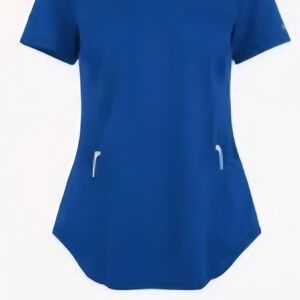 Women's Cherokee Royal Blue Scrub Top